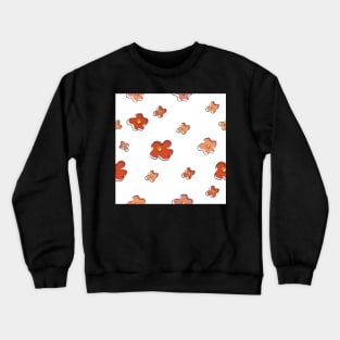 Floral Pattern Crewneck Sweatshirt